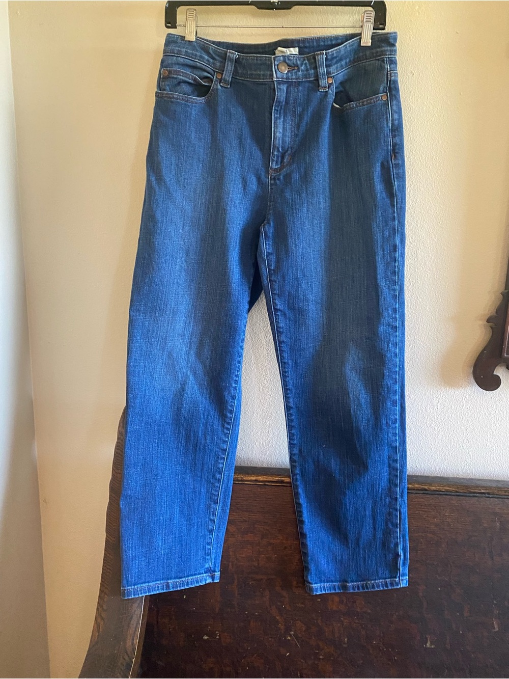 Eileen Fisher Organic Cotton high rise classic straight leg denim jeans